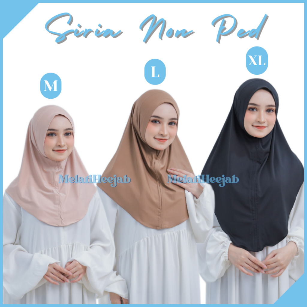 Jilbab Instan Sport Non Pet M L XL