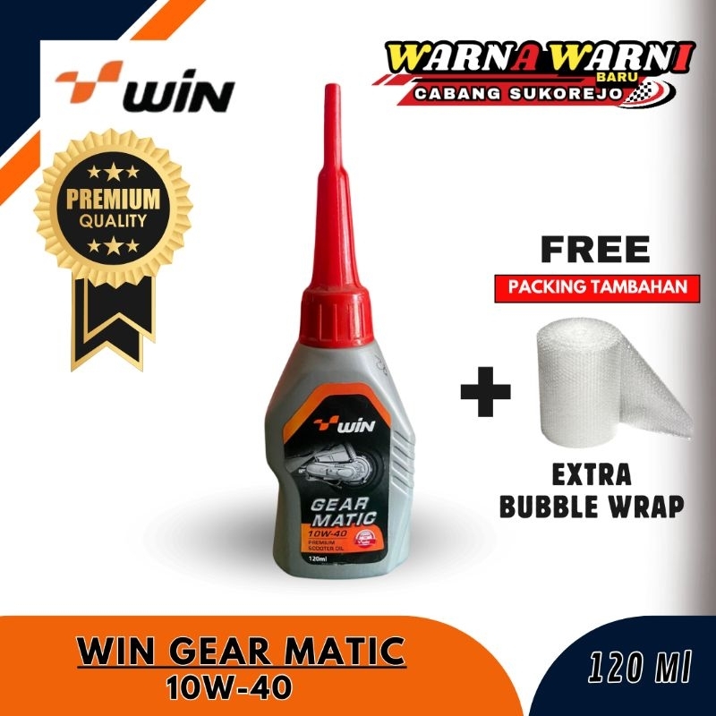 OLI WIN GEAR MATIC 10W -40 (120ML) OLI PELUMAS GARDAN MOTOR MATIC/ SCOOTER