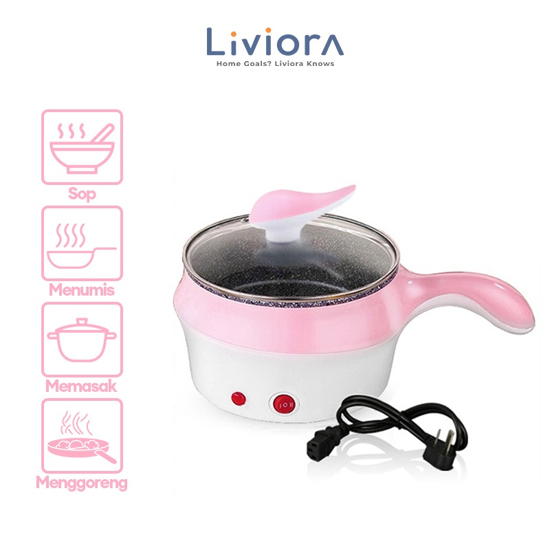 Panci Listrik Elektrik 1.2 L Low Watt - Panci Penggorengan Serbaguna Alat Masak Listrik Anak Kos