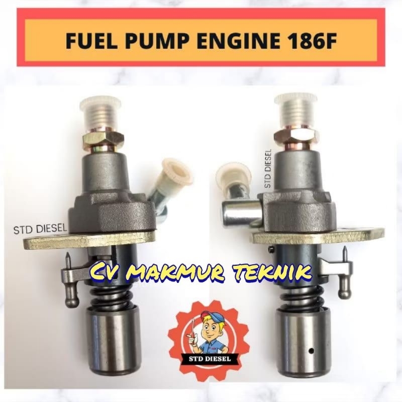 fuel pump engine mesin diesel solar Km186 bospom km186F km186 FA pompa solar komplit