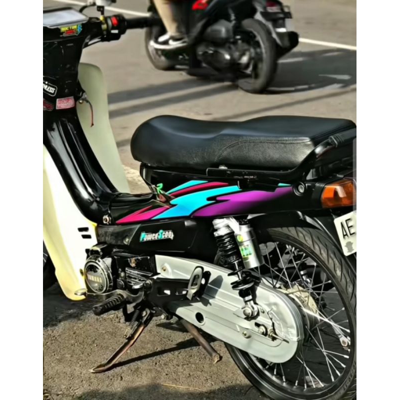 Striping Yamaha Alfa V100 Power Scoop 1995 1996 Sticker Lis Decal Standard Original Yamaha Alfa 1995