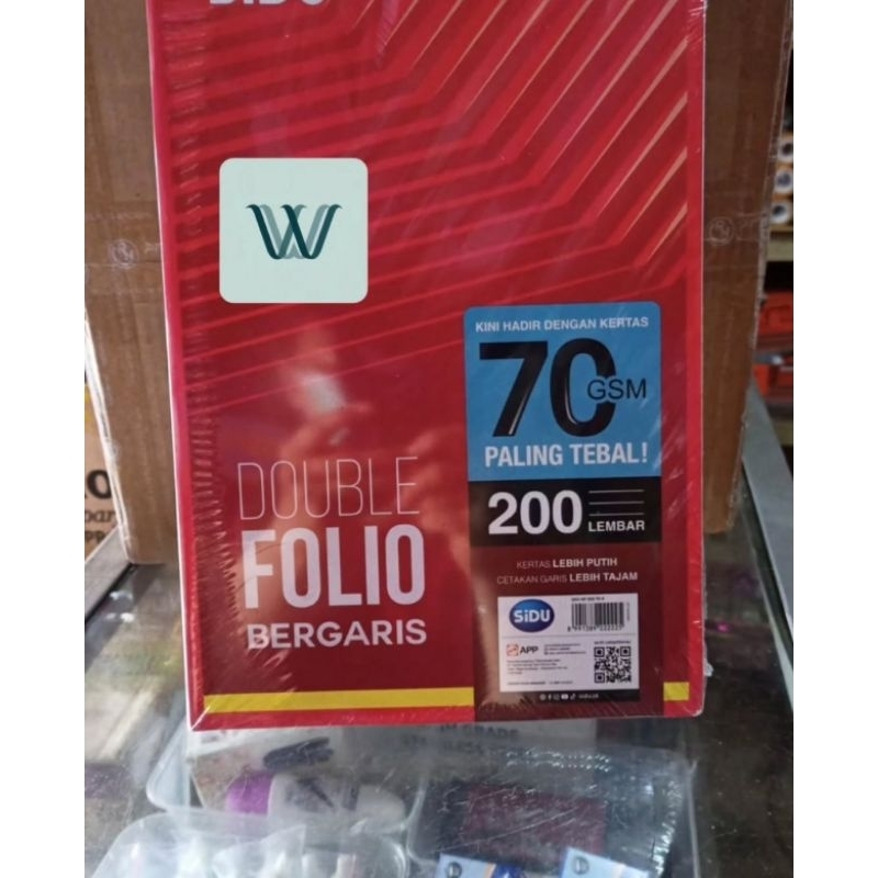 

DOUBLE FOLIO SIDU ISI 200 LEMBAR / KERTAS FOLIO BERGARIS 70 GSM