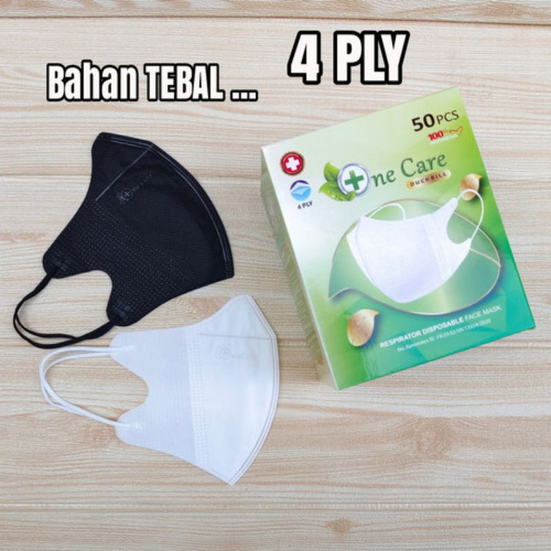 Masker Duckbill One Care / Masker Duckbill 50 Pcs Tebal