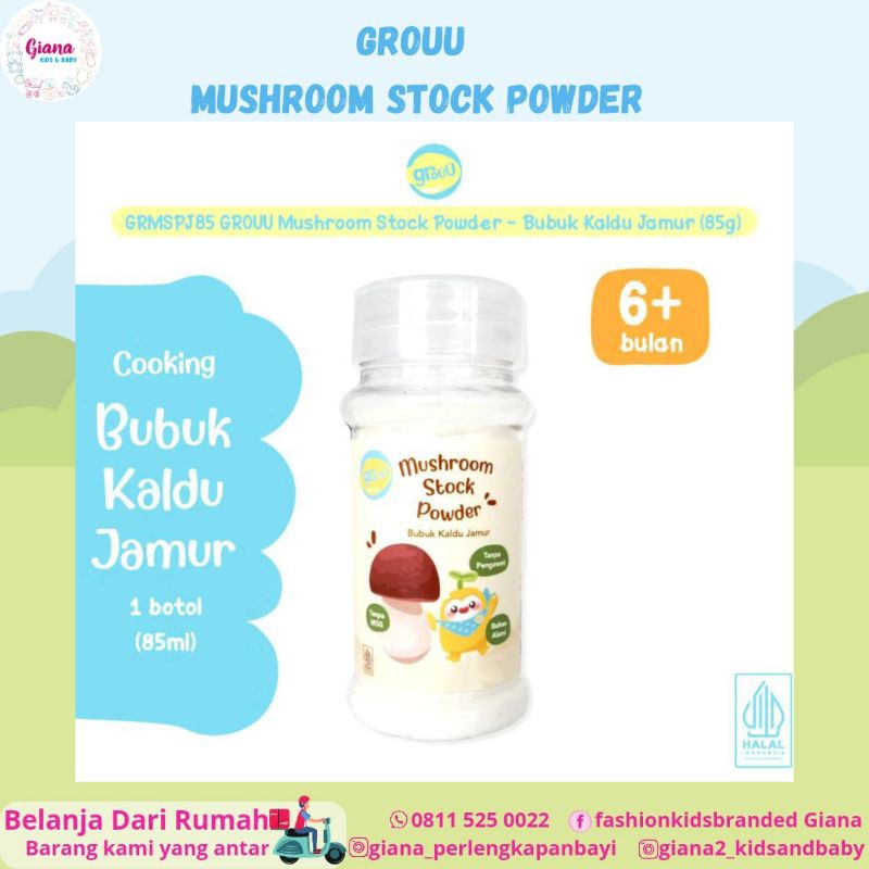 

Grouu Mushroom Stock Powder bubuk kaldu jamur