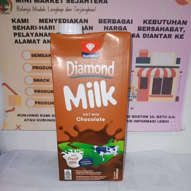 

Diamond Milk UHT Chocolate 1000ml