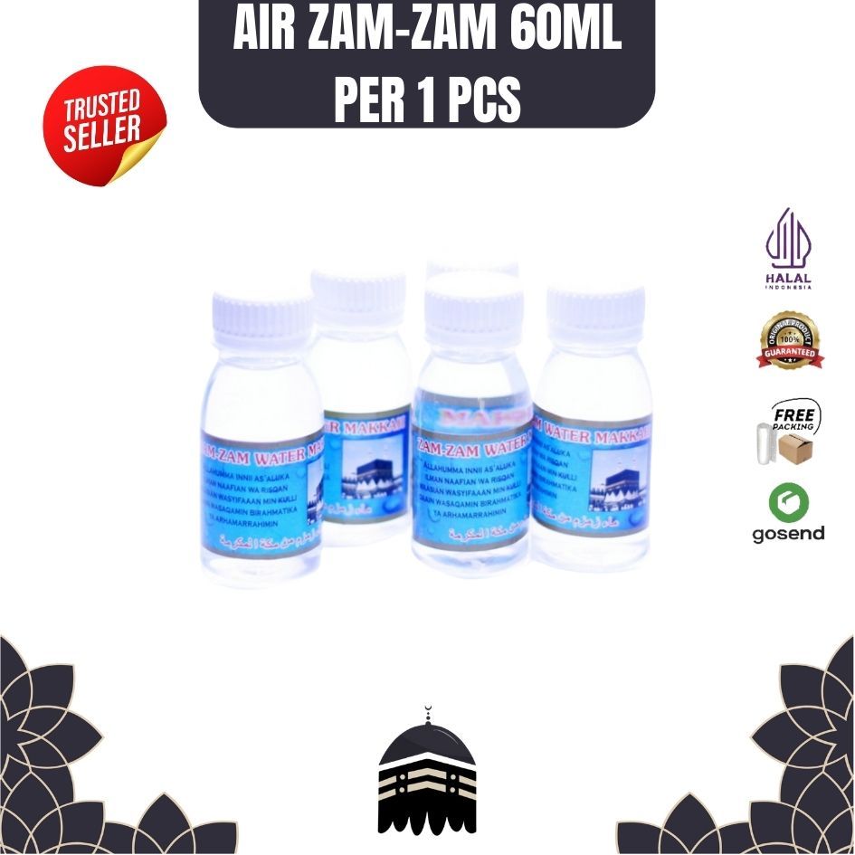 

AIR ZAM ZAM KEMASAN 60ML UNTUK OLEH-OLEH HAJI DAN UMROH PREMIUM EKONOMIS GRATIS PACKING DUS+BUBBLE WRAP