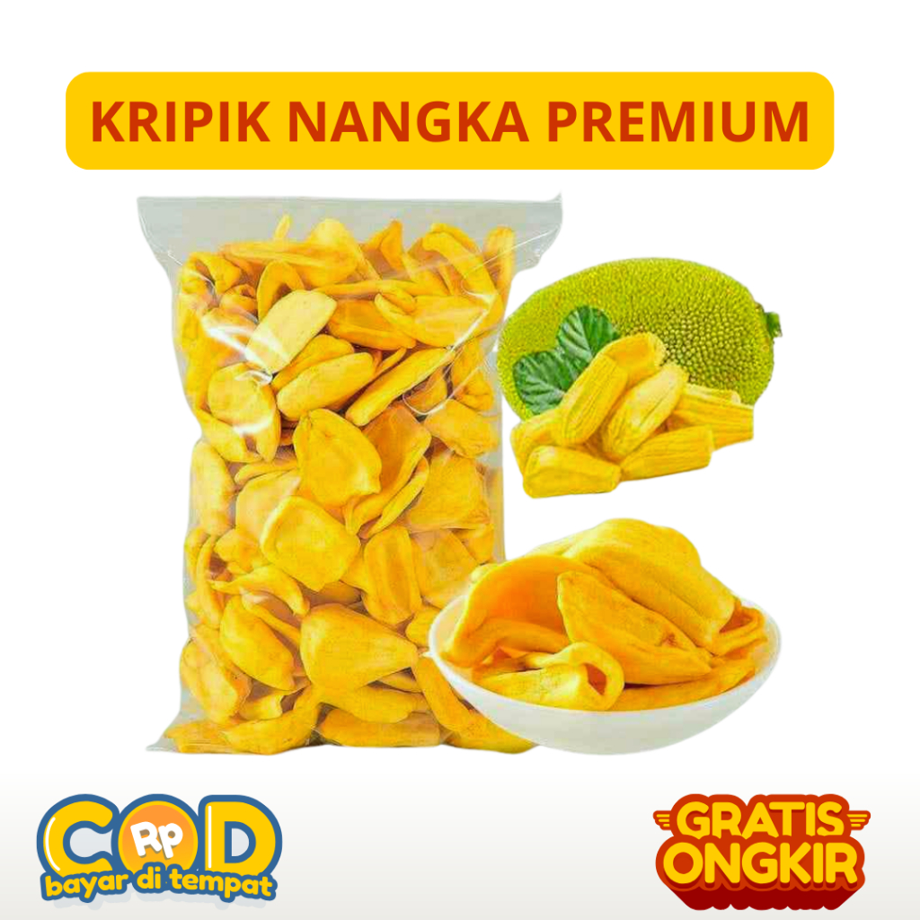 

Keripik Nangka Grade A 250gram Manis Kuning Cemilan Snack Food Chips