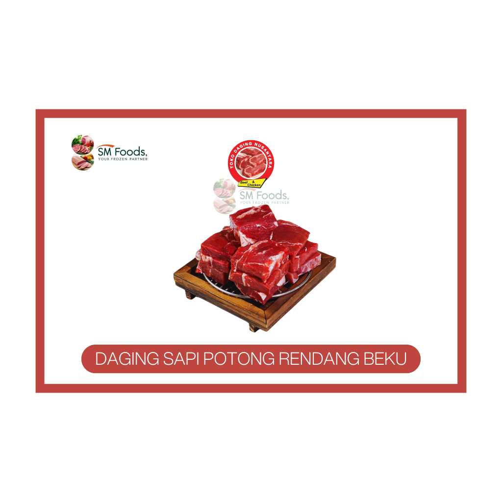 

[TDN] Daging Sapi Potong Rendang BEKU | 1 Kg | Halal Murah Berkualitas