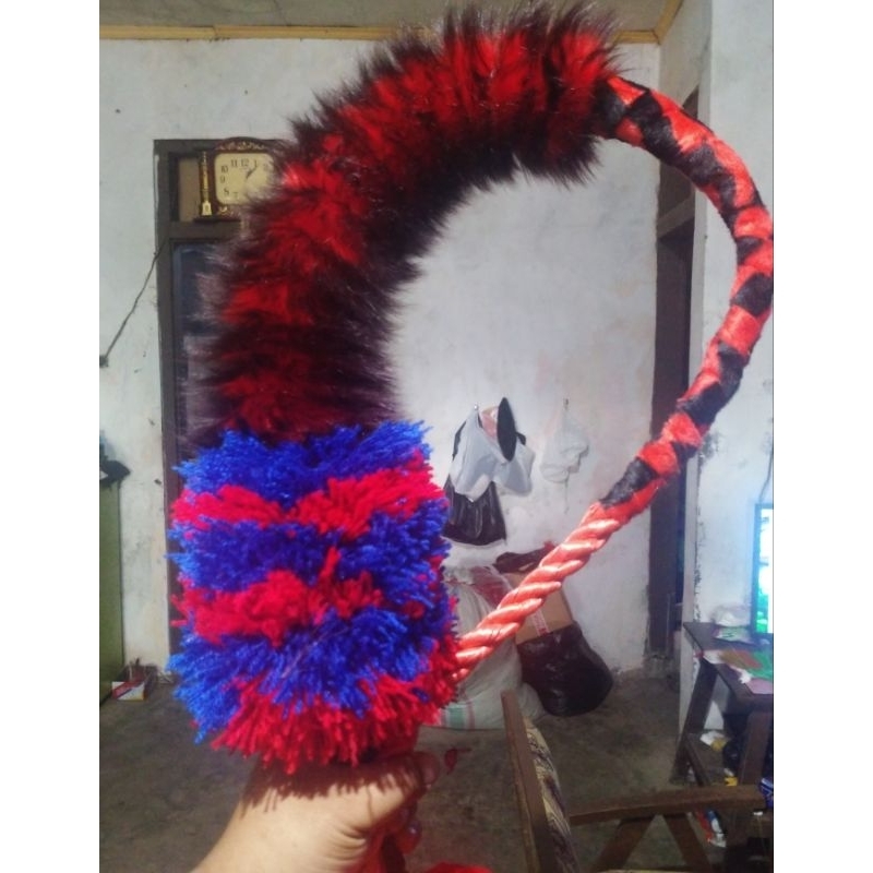 pecut cambuk besar dewasa kuda lumping 2,5m