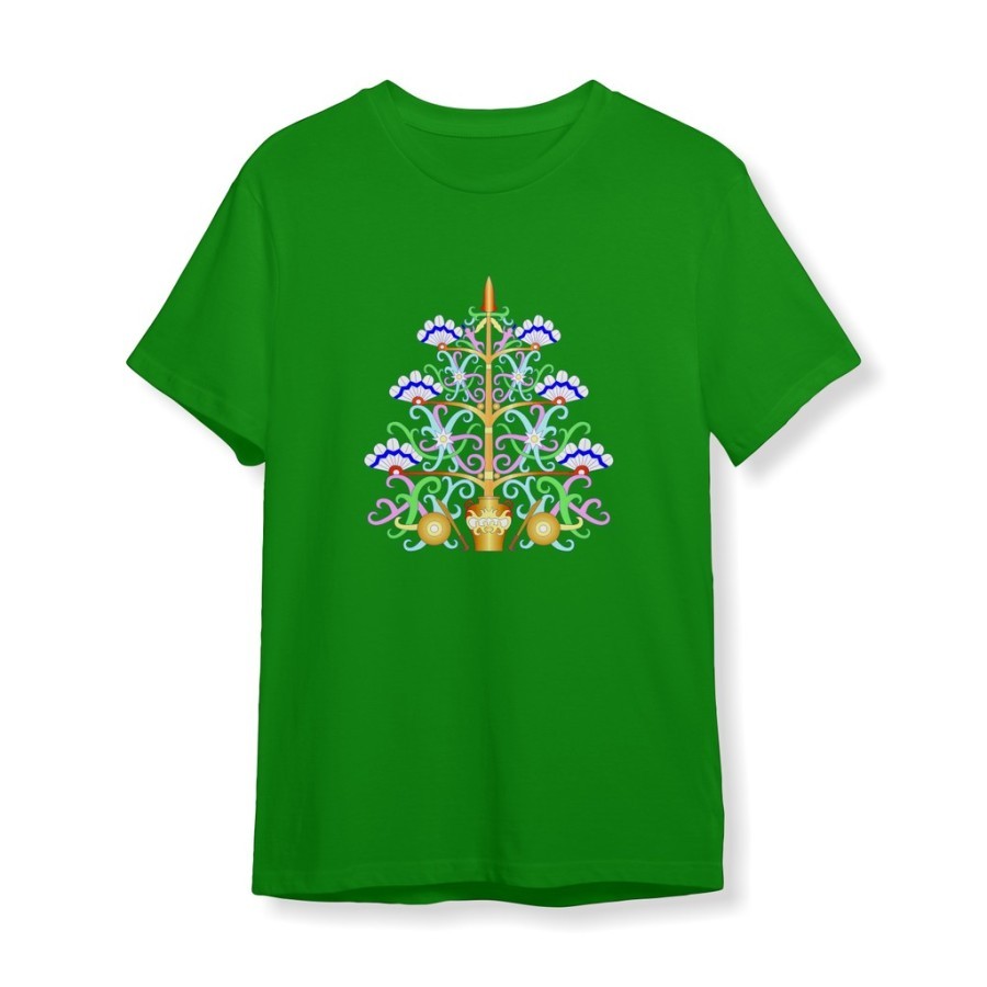 Kaos Tshirt Baju Murah Combed 30S Distro Motif Batik Batang Garing Dayak SOUVENIR oleh oleh SUVENiR 