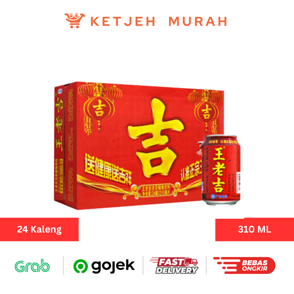 

Wang Lao JI / Wong Lo Kat Teh Herbal Rasa Cincau Liang Teh 310 ML 1 Dus isi 24 Kaleng