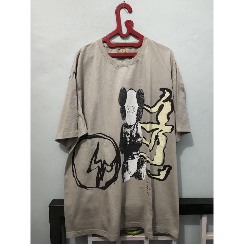 Cactus Jack Travis Scott x kaws fragment grey tee