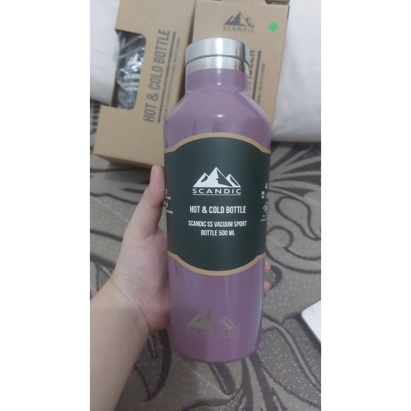 SCANDIC SS VACUUM SPORT BOTTLE TUMBLER 510ML PURPLE aesthetic