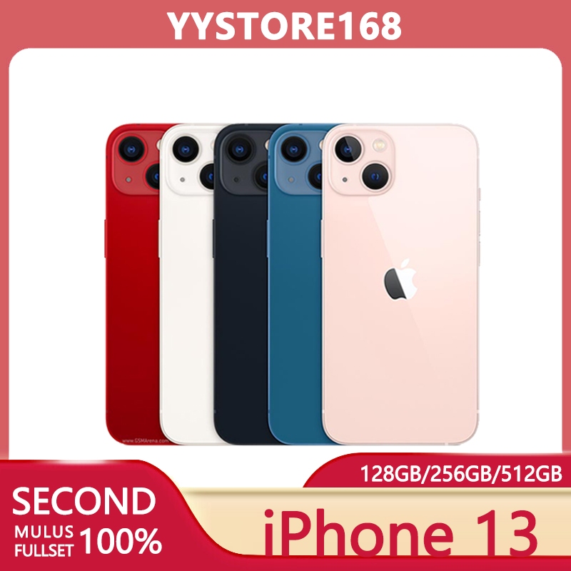 iphone 13 128GB / 256GB - Second - Bodi 99% - Batere 98% - Fullset-Face ID OK-Murah