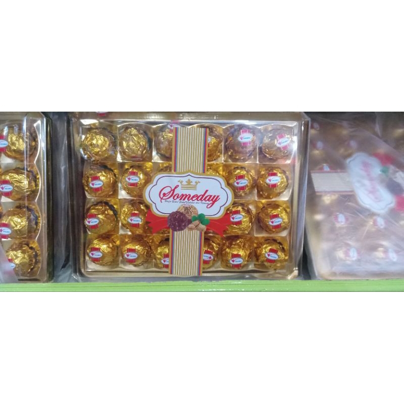 Coklat Wafer Bulat Salut & kacang