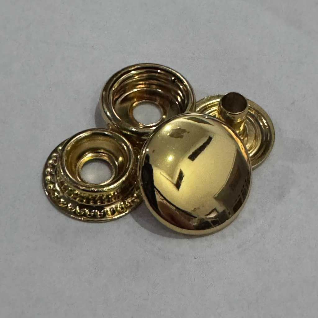 PREMIUM Kancing cetet Kuningan 7050 / 201 anti karat satuan