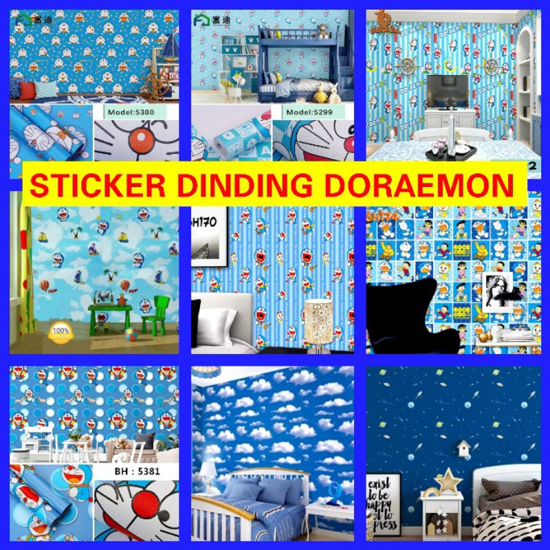 Wallpaper Dinding Kamar Anak Cowok Wallpaper Dinding Doraemon PUSAT GROSIR WALLPAPER Wallpaper Dindi