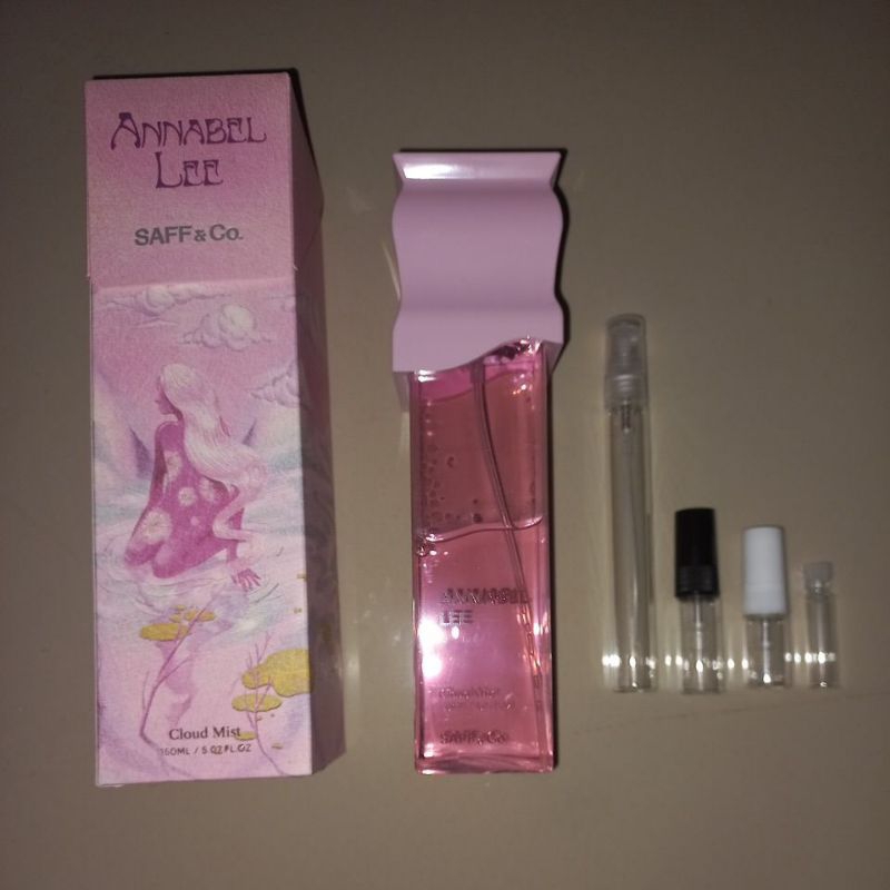 SAFF AND CO. ANNABEL LEE CLOUD MIST DECANT/SHARE IN JAR/ SHARE IN BOTTLE