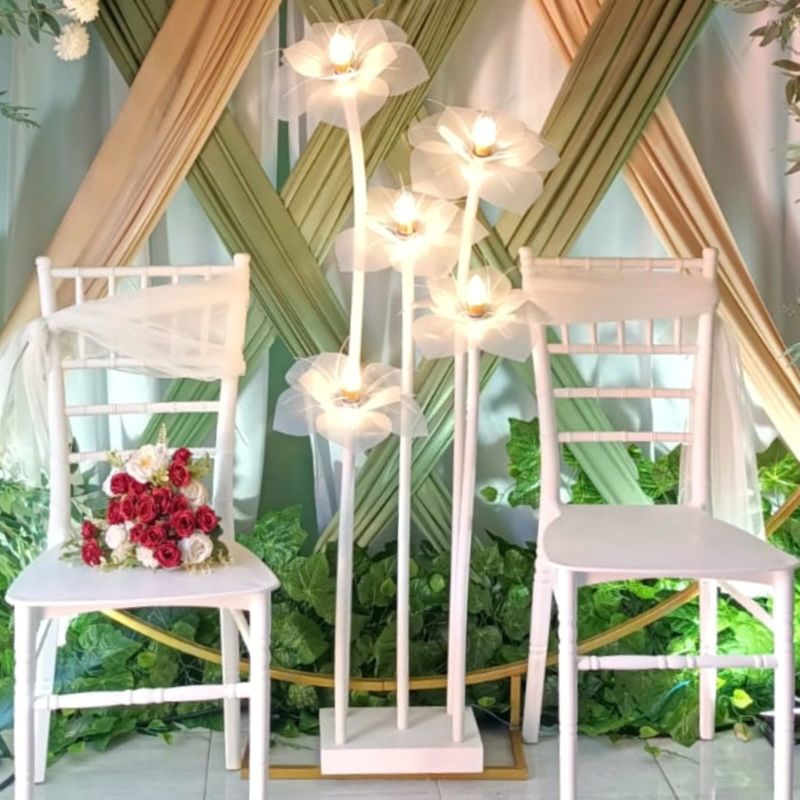 standing lampu bunga dekorasi