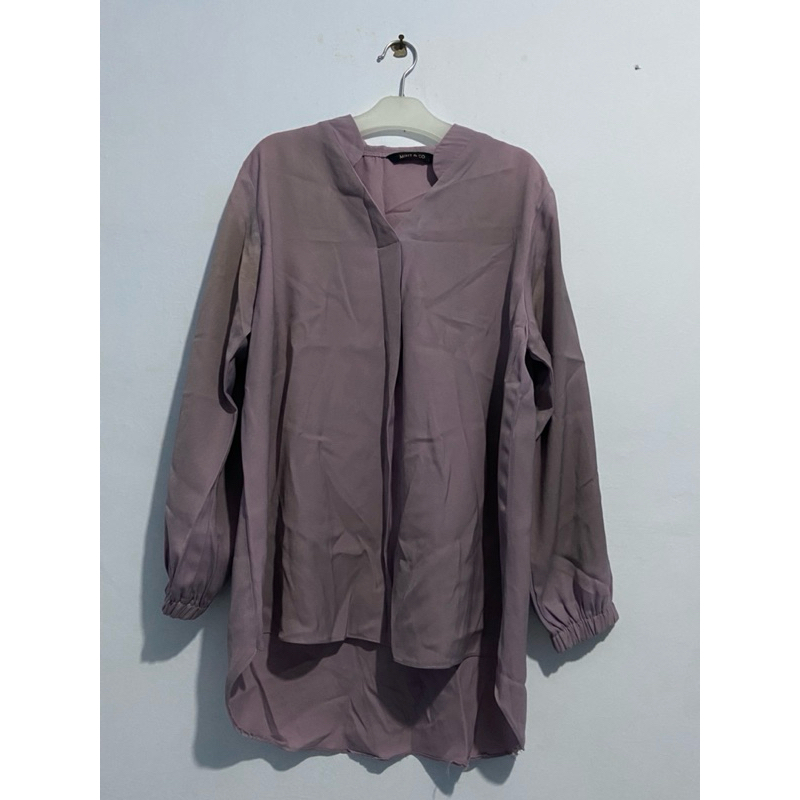 Blouse lilac Wanita|Baju Wanita|Atasan Wanita|Baju Casual Wanita Lilac|Preloved