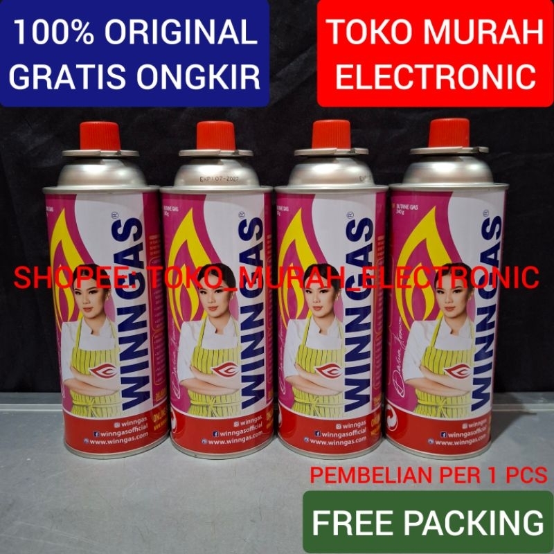 TME - Kaleng Gas Winn Gas Cartridge 240Gr Original Untuk Kompor Gas Portable