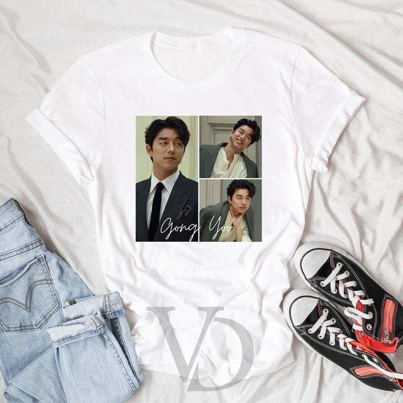 Baju Kaos  Gong yoo / gong yoo Tee V Tee Wanita Pria Lengan Pendek / Baju Korea Kdrama Jumbo