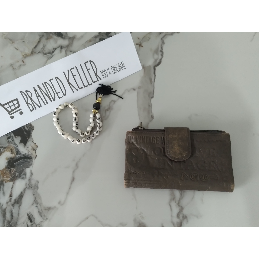 Dompet Fossil Wanita Preloved 100% Original Bahan kulit