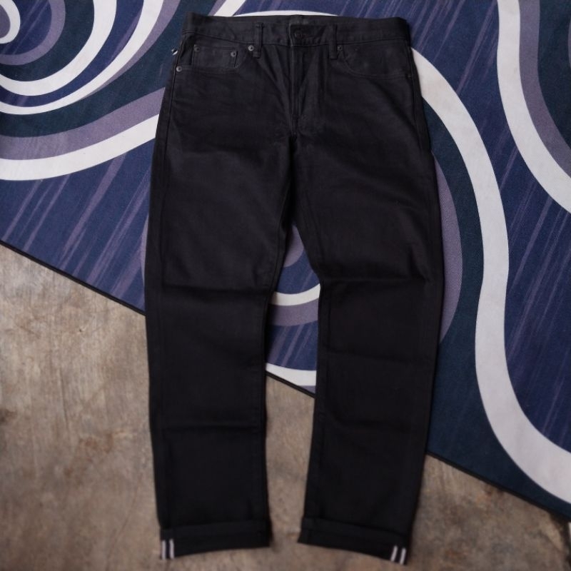 uniqlo selvedge redline kaihara second bekas