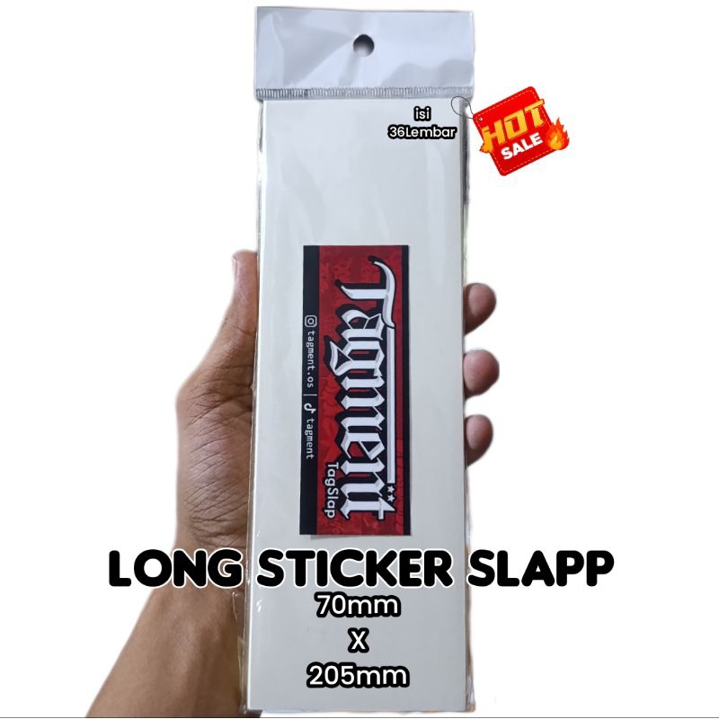 

Tagment Long Stiker blank Graffiti ukuran 70mm x 205mm isi per Lembar Sticker Graffiti