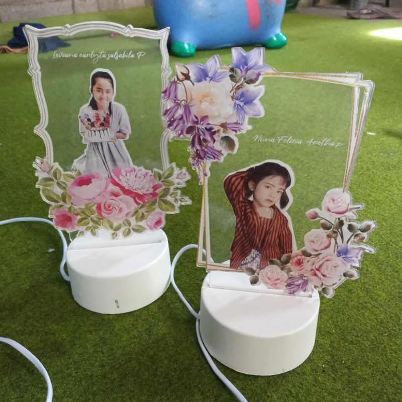 lampu tidur akrilik custom foto