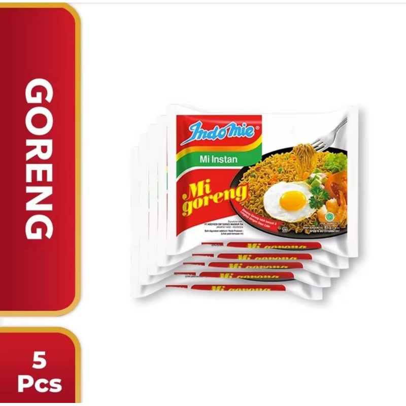 

INDOMIE GORENG 5 PCS / mi Indomie goreng