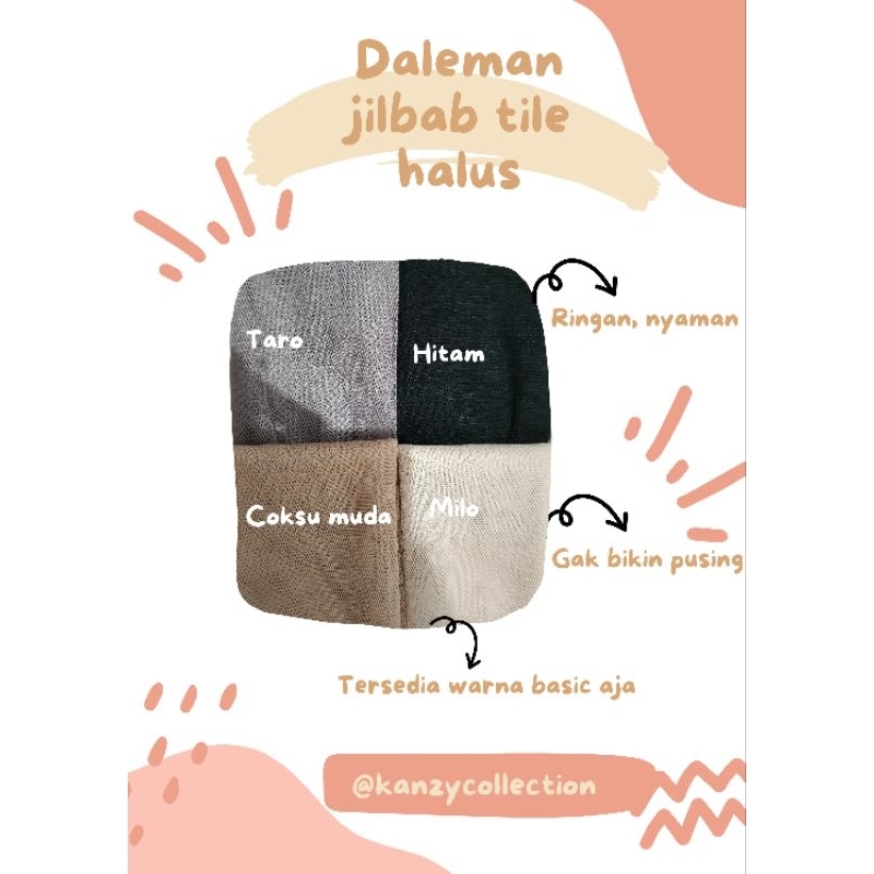 Daleman jilbab tile|| inner jilbab