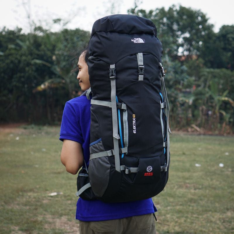 Tas Ransel Gunung 60L+ Frem ( penyangga besi ) // Carier Bag Outdoor Tas Ransel Mendaki Ransel Adven