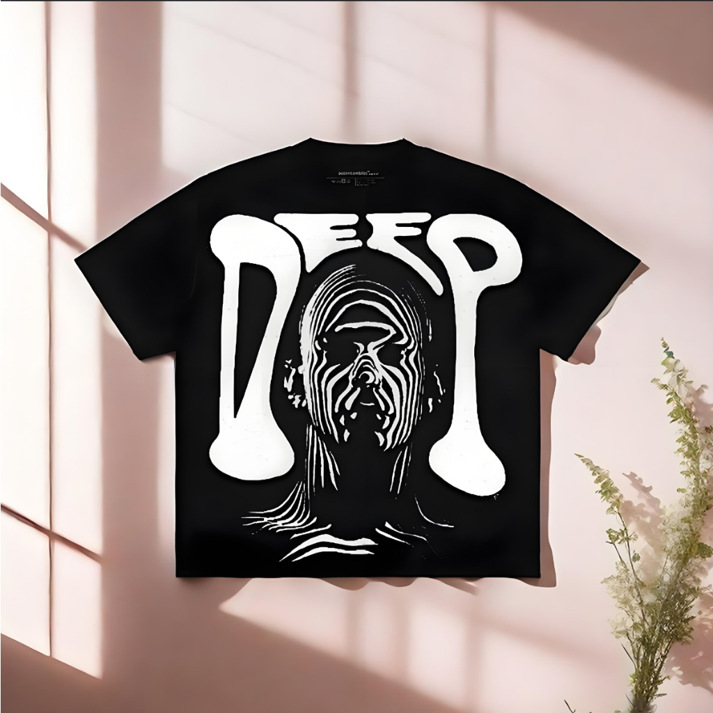 【COD】T-shirt kaos katun Boxy fit Oversized - Streetwear- kaos warna hitam -kaos pria bahan tebal baj