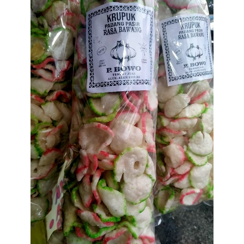 

KRUPUK RASA BAWANG WARNA +/- 200gr