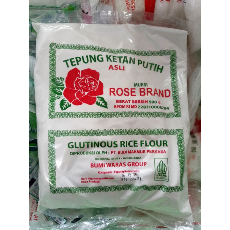 

Tepung ketan putih rose brand 500g
