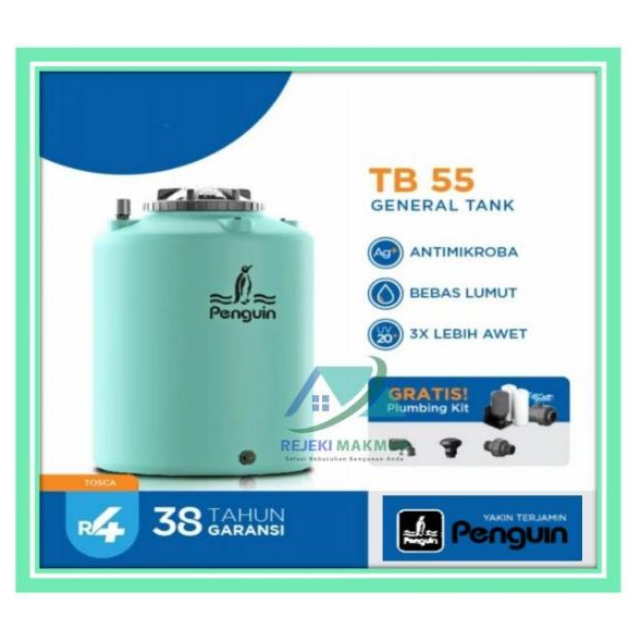 Toren Tangki Tandon Air Penguin 520 liter TB 55 - Retro Color / Tangki Air Penguin Kapasitas 520 lit