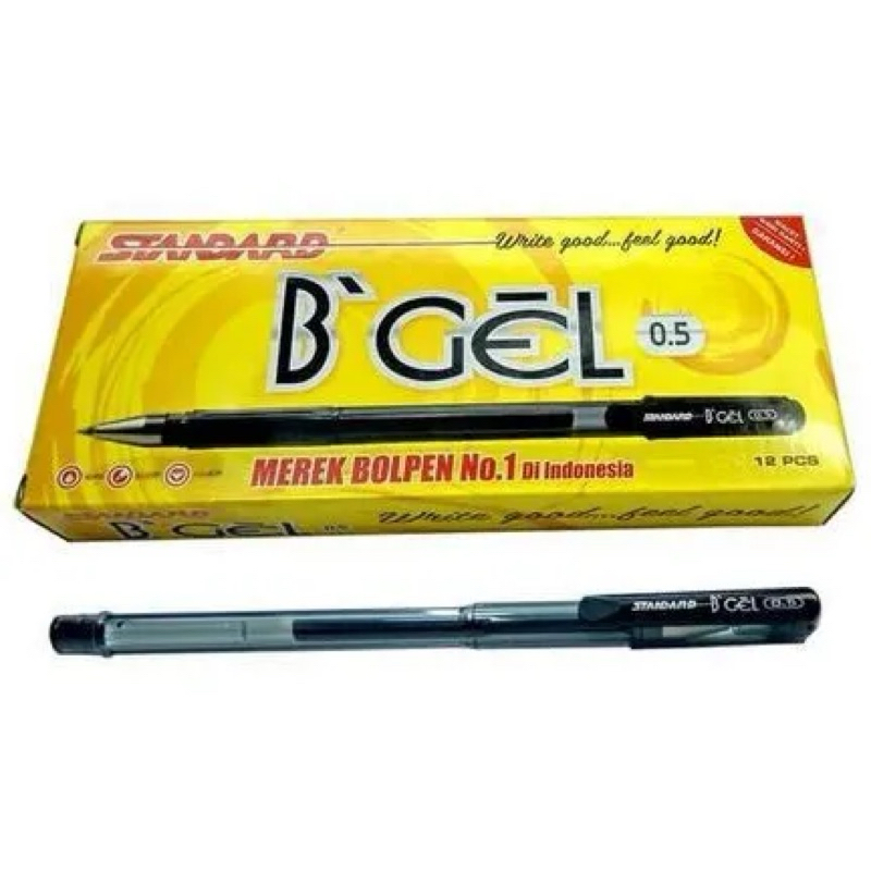 

Pulpen Standard B’Gel Hitam 0,5