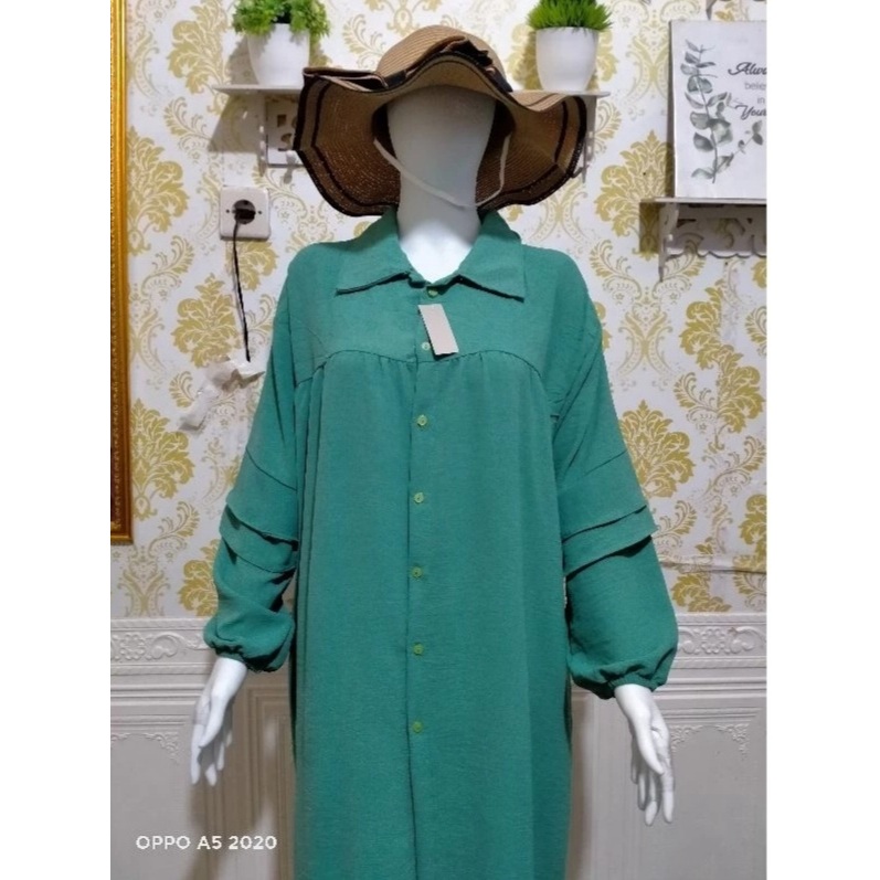 Harga Miring One Set Long Tunik Crinkle Airflow Setcel Long Tunik Cinkle Airflow Setcel Crinkle