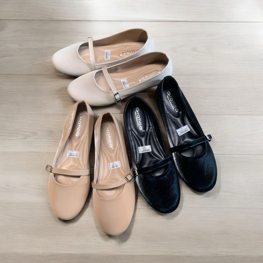 Sepatu Wanita Terbaru/Sepatu Sandal Flat Shoes Gratica RJ 07/Sepatu Balet Karet Import