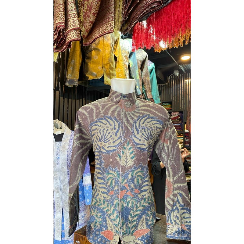 Kemeja Batik Lengan Panjang Pria - Kasih Ibu Palembang