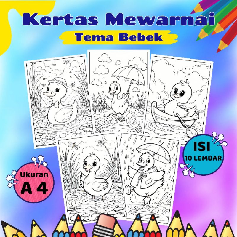 

KERTAS MEWARNAI/COLORING/KERTAS MEWARNAI ANAK PAUD TK