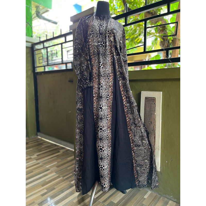 Gamis twill sogan Bee Batik