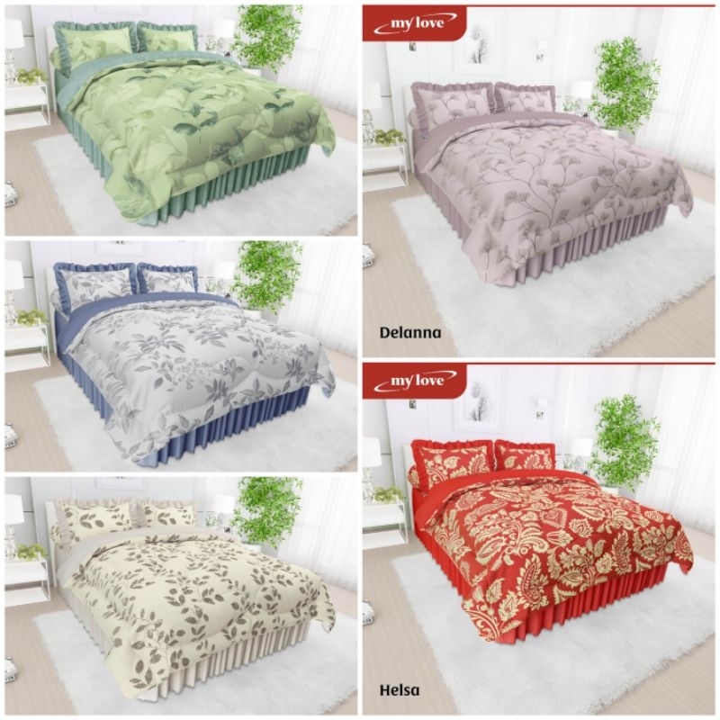 All new my love / Satu set Bedcover my love (rumbai) king 180x200 / Queen 160x200