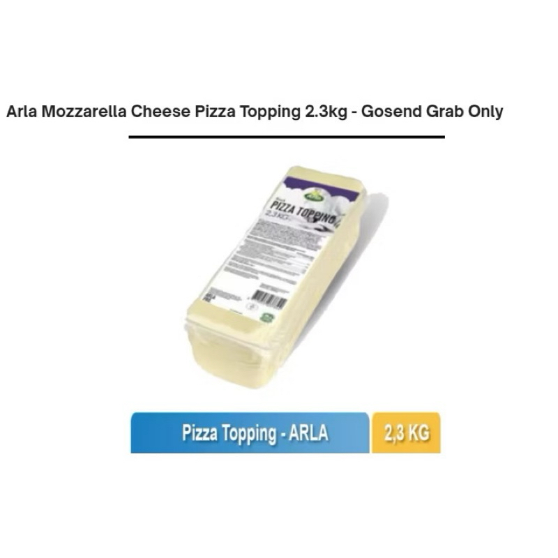 

Arla topping mozarella 2,3kg gosend onlyy