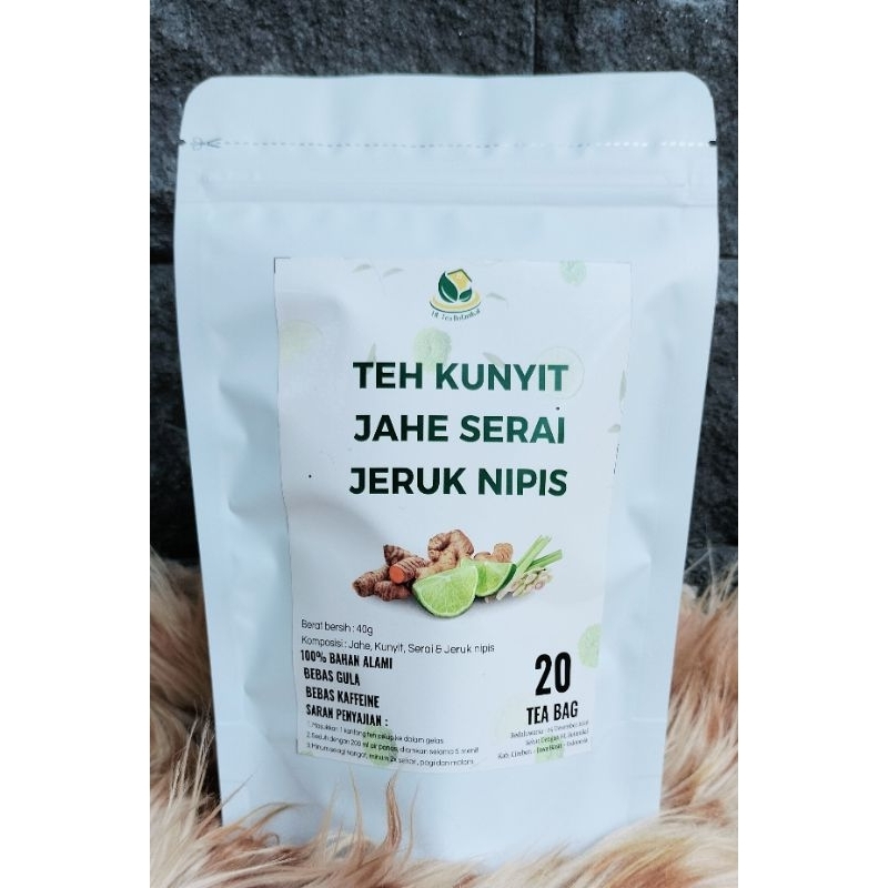 

HL Botanikal : Teh kunyit Jahe, Serai & Jeruk Nipis / GINGER, LEMONGRAS with LIME Isi 20 Kantong