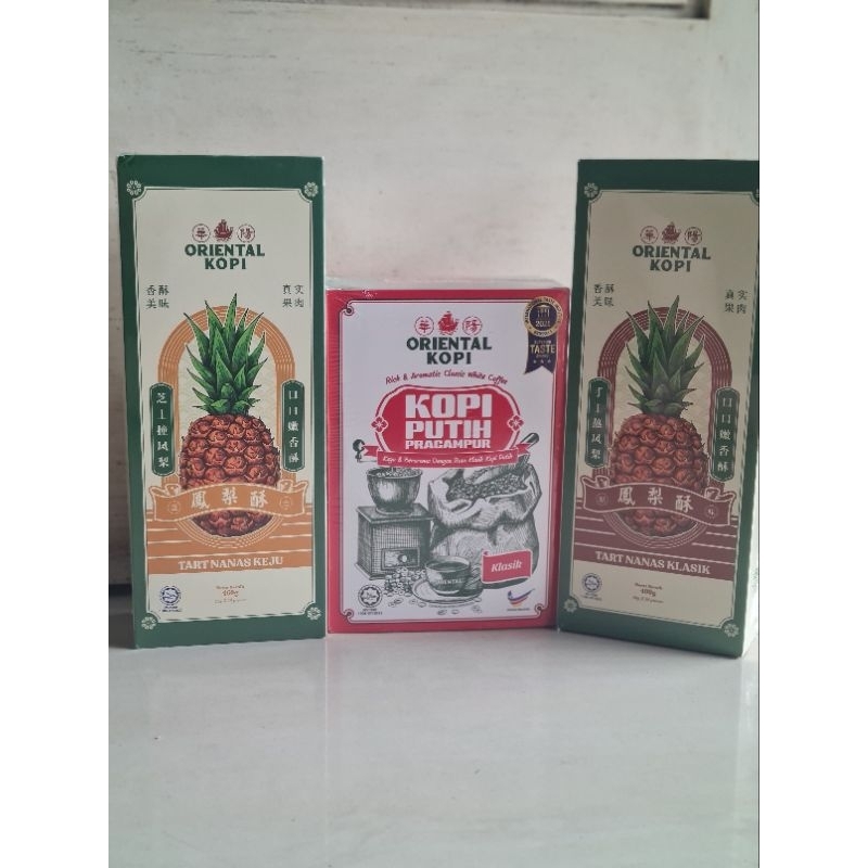 

ORI Oriental Kopi Pineapple Tart dan White Coffee Classic