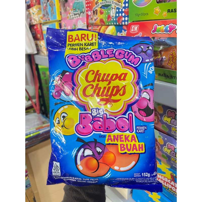 

PERMEN KARET BIG BABOL CHUPA CHUPS RASA ANEKA BUAH ISI 40 PCS