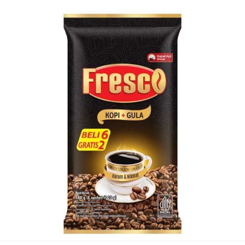 

FresCo Kopi Instan Kopi + Gula 8 x 23 g