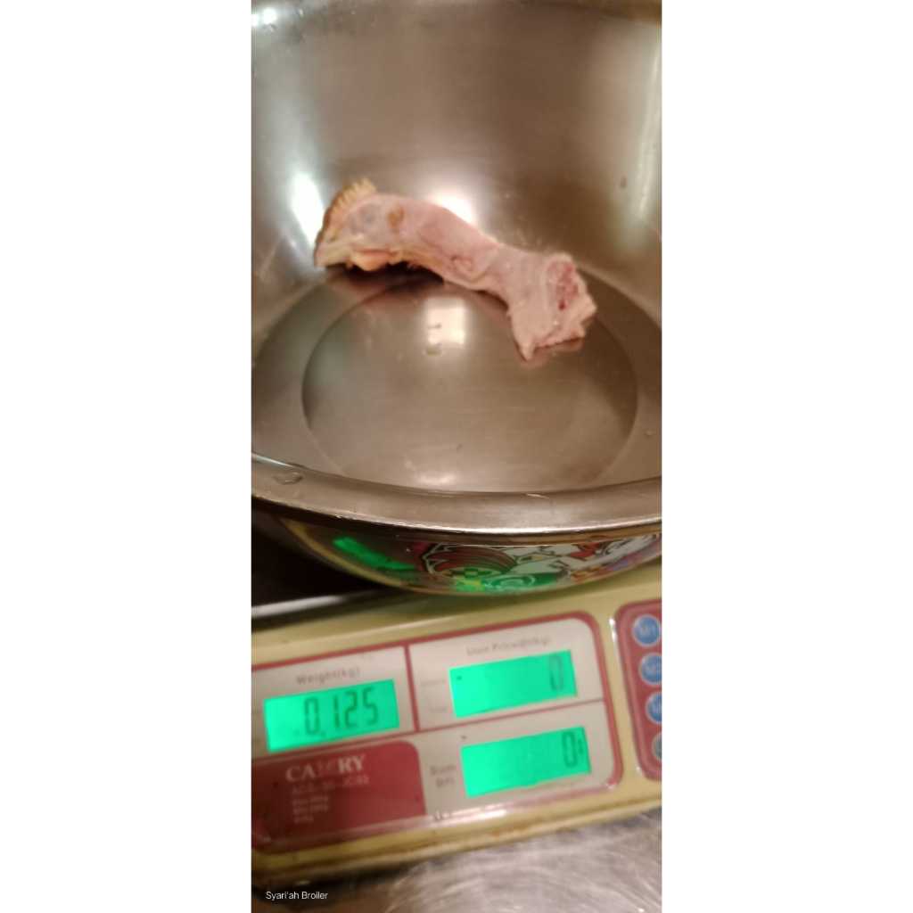 

KEPALA AYAM BESAR POTONG PARUH 1KG SYARIAH BROILER SERTIFIKASI HALAL & LAB BROILER